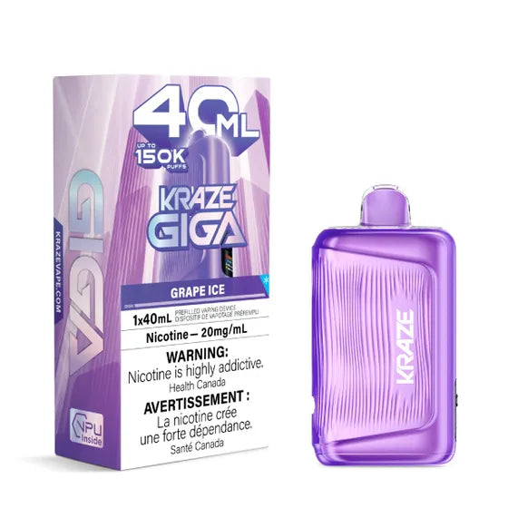 Kraze Giga - Grape Ice