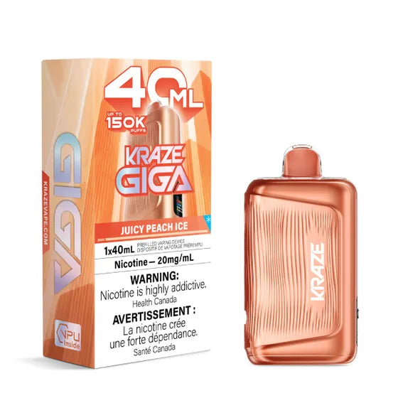 Kraze Giga - Juicy Peach Ice