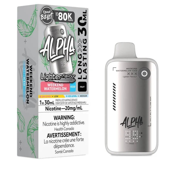 Flavour Beast Alpha Disposable - L.S. Weekend Watermelon Iced 20MG
