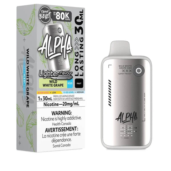 Flavour Beast Alpha Disposable - L.S. Wild White Grape Iced 20MG