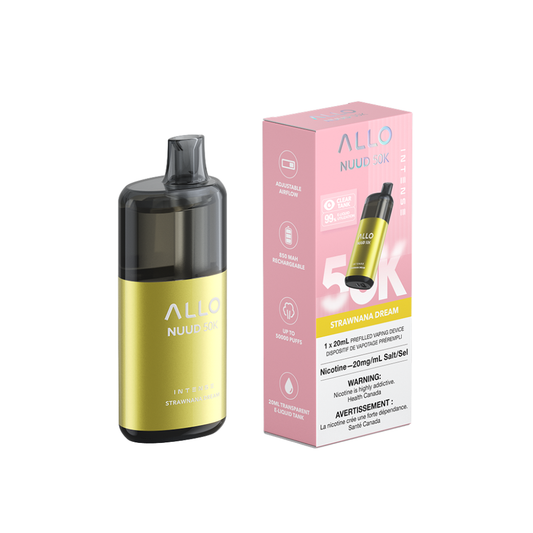 Allo Intense Nuud 50K Disposable Vape - Strawnana Dream