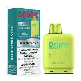Level X G2 Ultra Pod 20ml - Drip'n - Baja Green D Ice 20MG 6pc