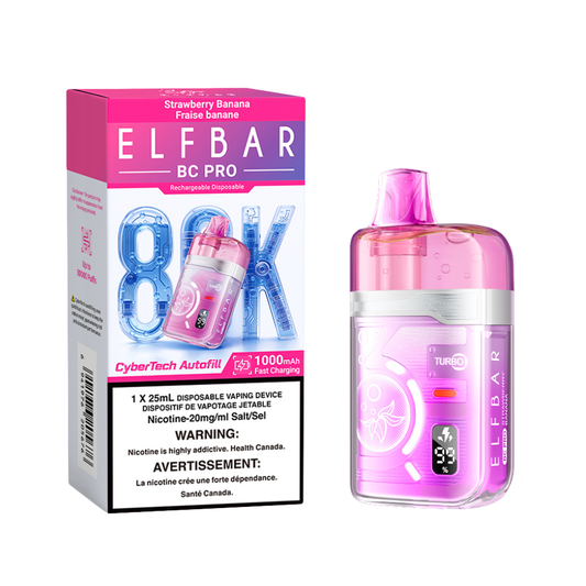 Elf Bar BC Pro 80K Disposable Vape - Strawberry Banana