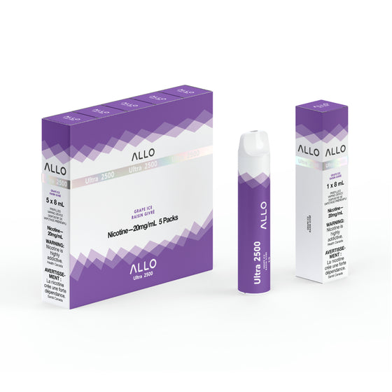 Allo Ultra 2500 Disposable - Grape Ice 20mg