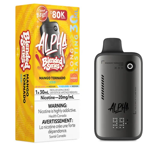 Flavour Beast Alpha Disposable - Mango Tornado Iced 20MG