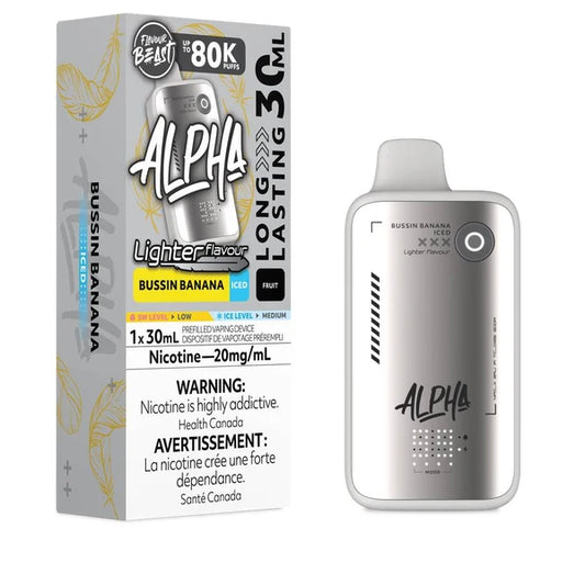 Flavour Beast Alpha Disposable - L.S. Bussin Banana Iced 20MG