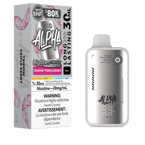 Flavour Beast Alpha Disposable - L.S. Trippin' Triple Berry 20MG 4pc/Carton