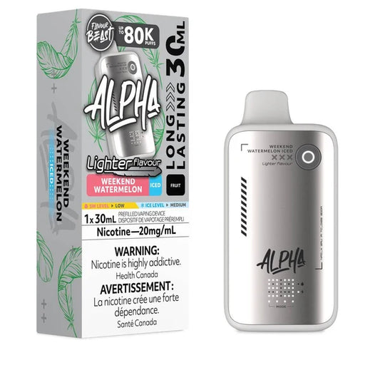 Flavour Beast Alpha Disposable - L.S. Weekend Watermelon Iced 20MG