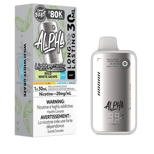 Flavour Beast Alpha Disposable - L.S. Wild White Grape Iced 20MG